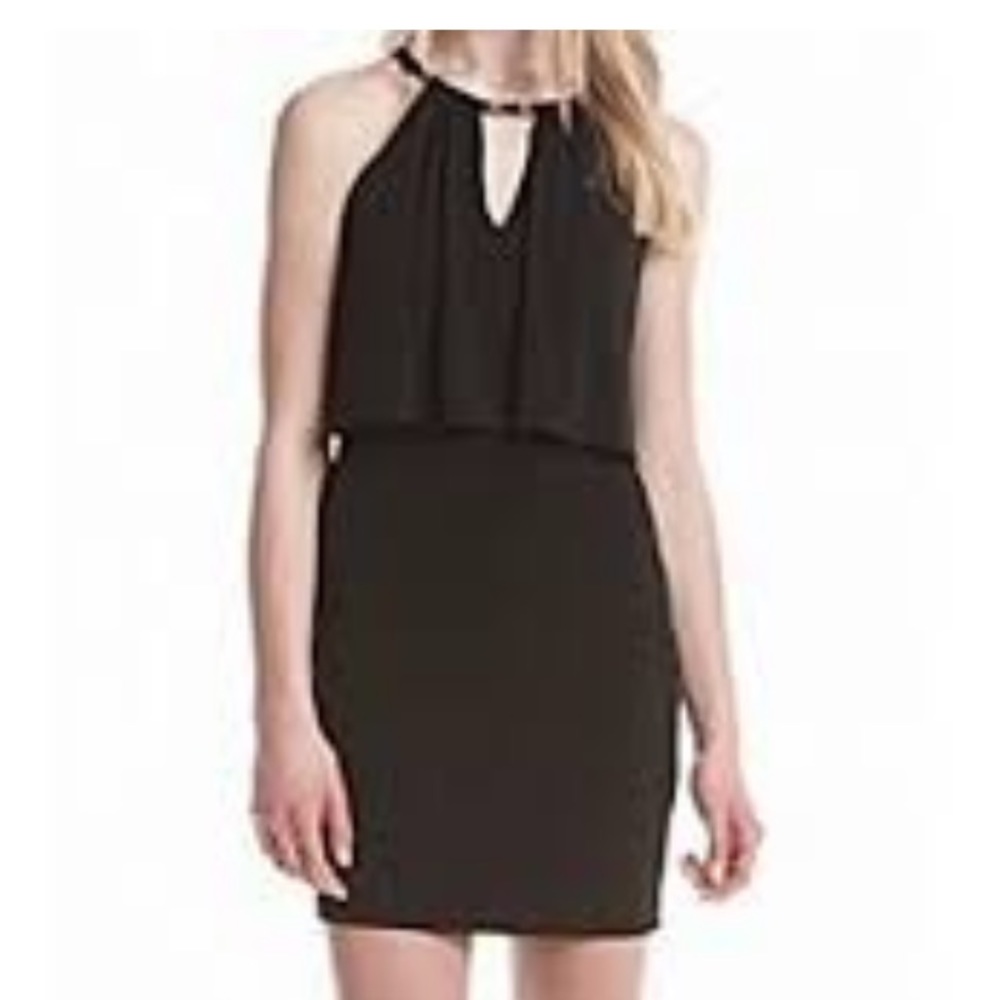New GUESS Black Pop Over Dress Size 10